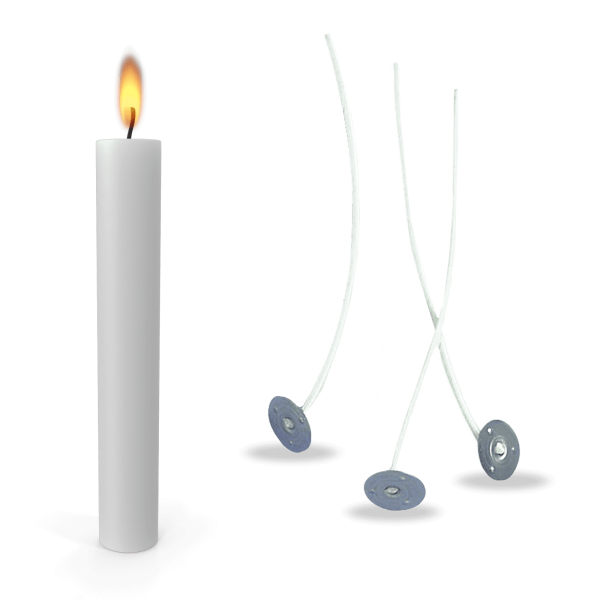 Pre-waxed candle wicks (for candle making) - pack of 10