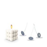 Vorgewachste Kerzendochte (für Kerzenherstellung) - 10 er Pack 6 cm 6 cm