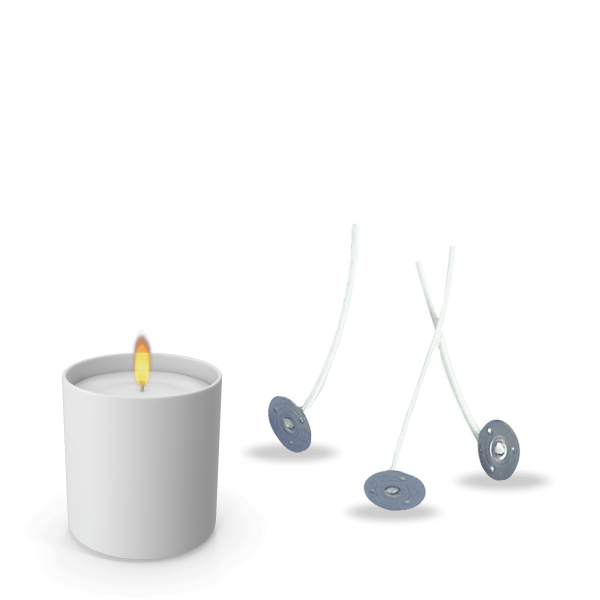 Pre-waxed candle wicks (for candle making) - pack of 10