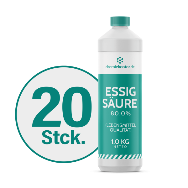 Essigsäure, 80% (E 260) – Lebensmittelqualität