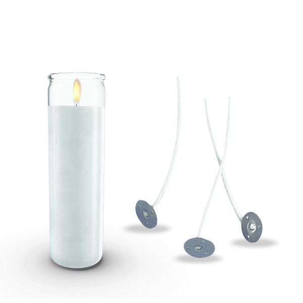Pre-waxed candle wicks (for candle making) - pack of 10