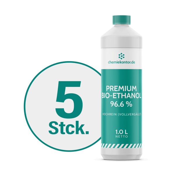 Premium bioethanol 96.6% - high purity (fully denatured)